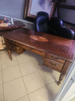 Wood office desk