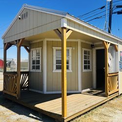 12x24 Fully finished live-able building with Porch, Electrical work done and AC unit attached