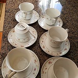 Abingdon porcelain China set of six cups and saucers