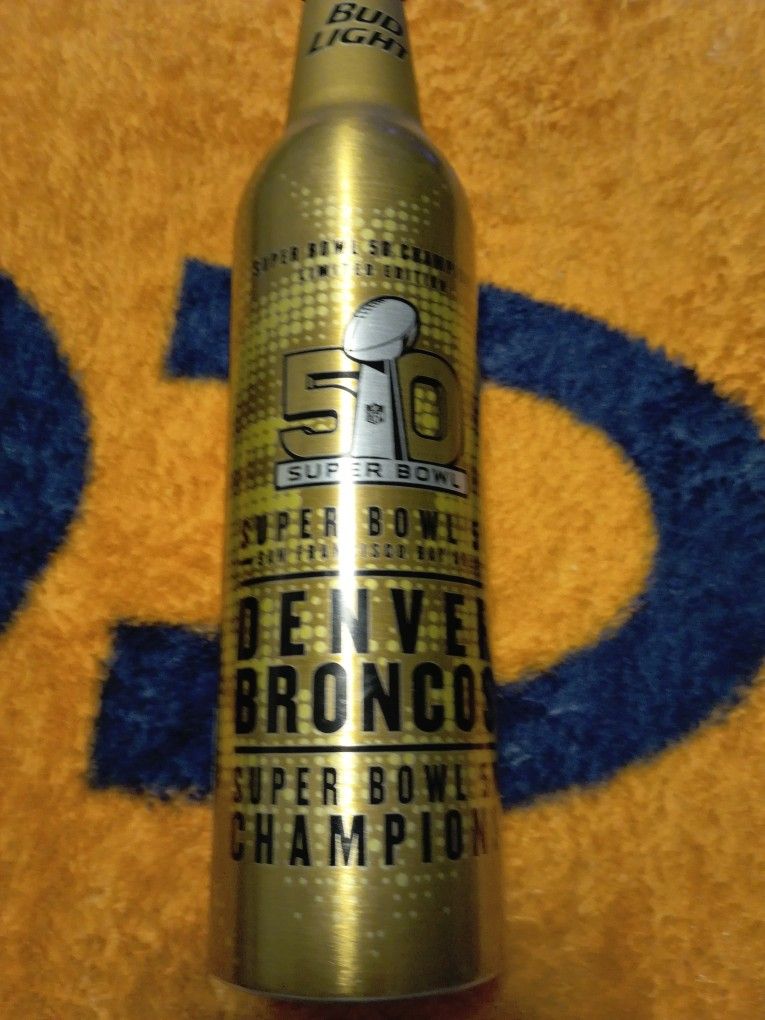 Broncos Antique Bottles Super Bowl Champion 50 5 For 50