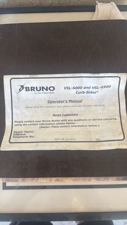 Bruno chairlift VSL 6000 series curbside