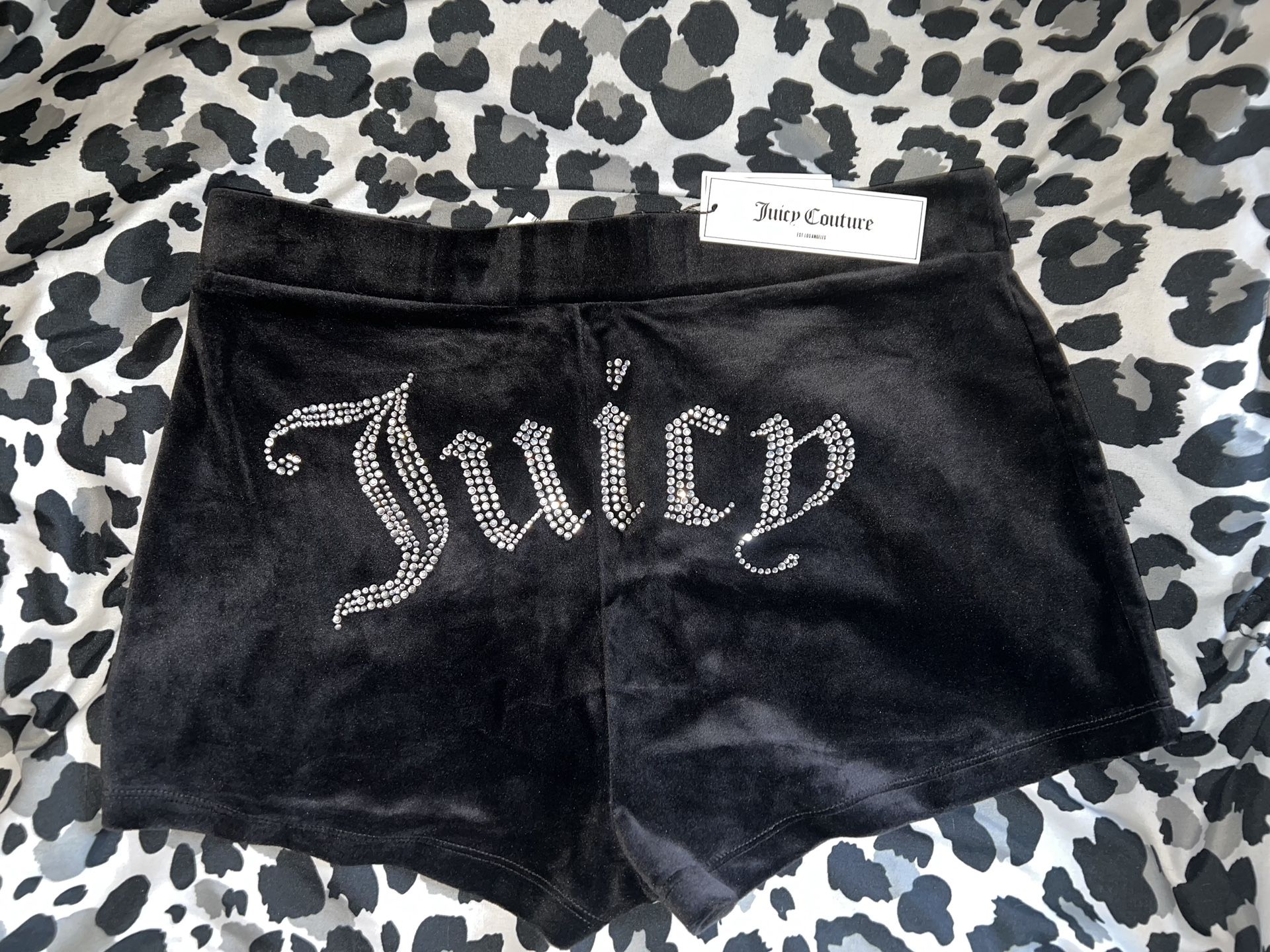 Black Juicy Couture  Velvet Shorts