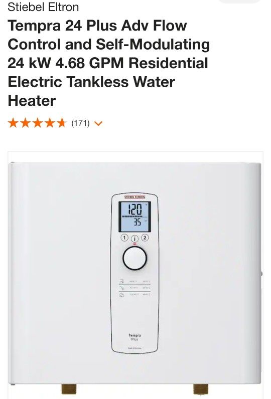 Tampra 24 Plus Tankless Water Heater 