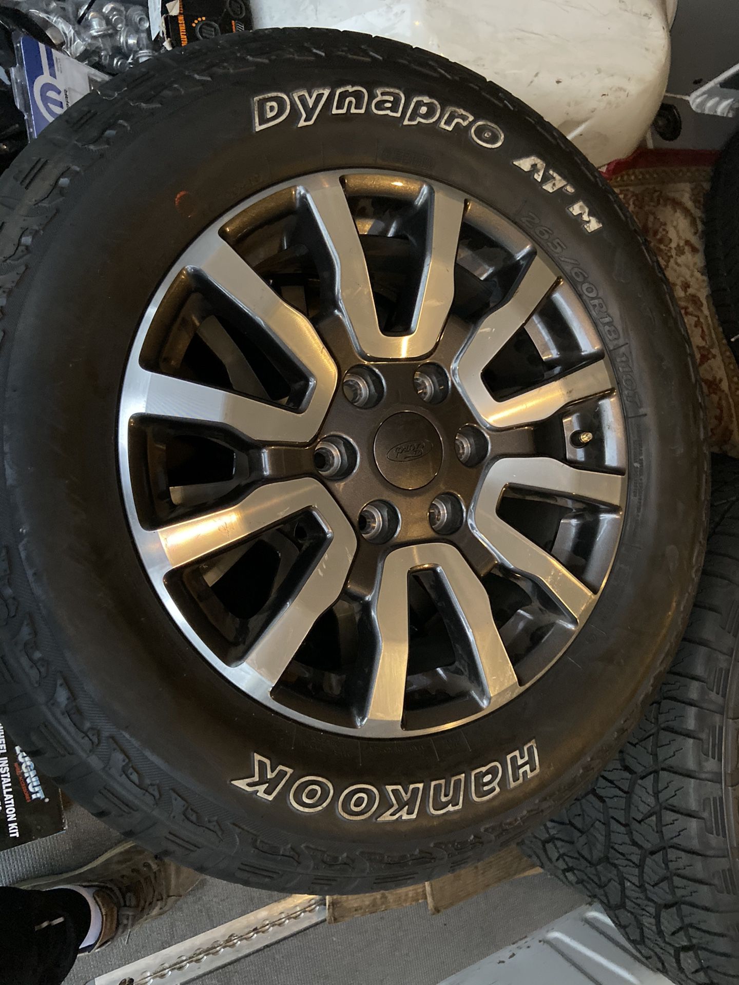 18” new ford ranger rims and tires 265/60/18