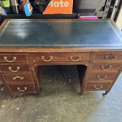 Leather Top Vintage Desk