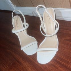 White Heels Size 8.5