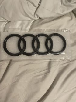 Audi Gloss Black Front Rings Fits All Sedans 