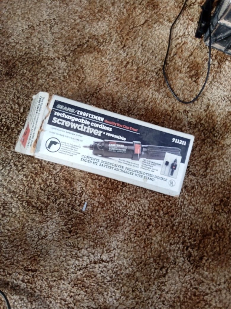 Vintage Cordless screwdriver
