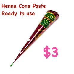 Henna cone ready to use