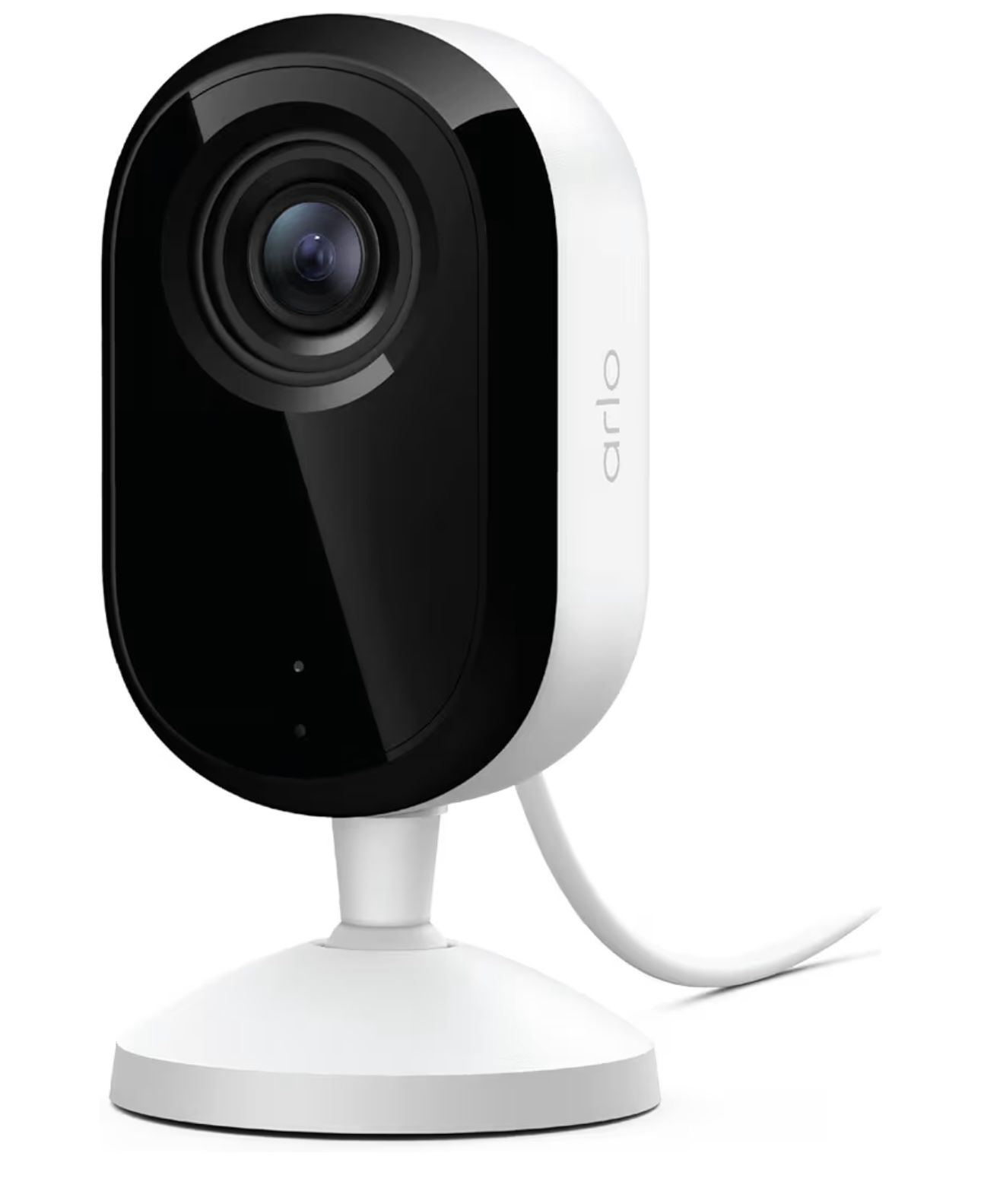 Arlo Essential Indoor Security Camera 2K (3rd Gen - 2025 Release) - Wired Plug-in Power, Baby Safety, Motion & Audio Detection, 1-Month Trial of Secur