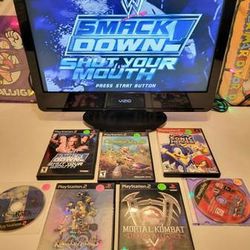 PS2 WWF Dawn Of Mana Yu-Gi-Oh Hack Sonic Mortal Kombat Kingdom - Prices Vary