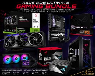 ASUS ROG ULTIMATE GAMING BUNDLE – RTX 5090 ASTRAL OC + X870E HERO + RYUJIN II +