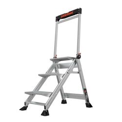 Little Giant Ladders Jumbo Step M3 3 -Step 375.0-lb Capacity Aluminum Foldable Step Stool