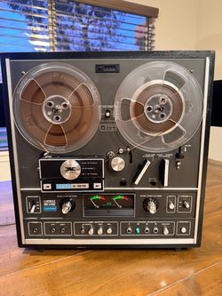 Akai X-1810 vintage reel to reel & 8 Track player