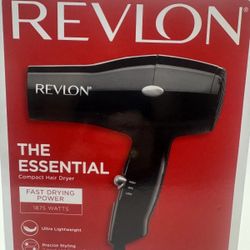 Revlon The Essential Fast Drying Compact Hair Dryer 1875 Watts Ultra Lightweight