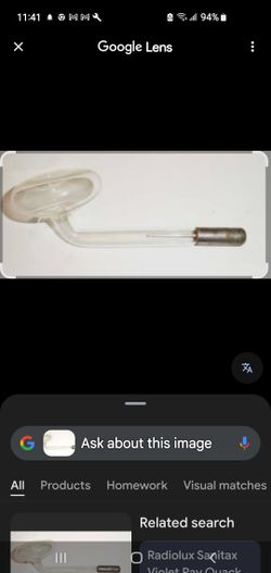 The item in the image is a Radiolux Sanitax Violet Ray