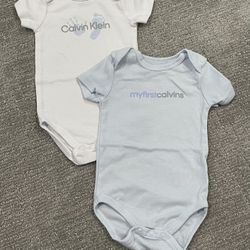 Calvin Klein Baby 2pcs Bodysuits Set 3-6months