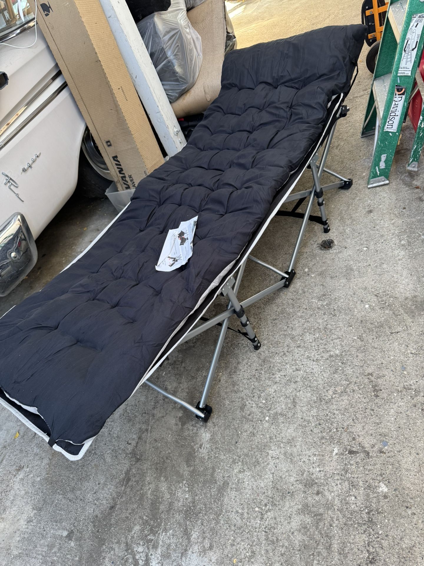 Camping Cot With Cushion