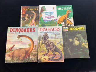 Children’s Dinosaur book lot (6): Prehistoric Animals, Golden Books