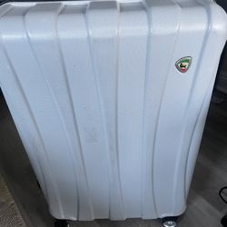 Must Go Today- White large Luggage & Small Carry On Luggage 