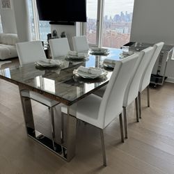 Set Of 6 Calligaris  Dining Chairs