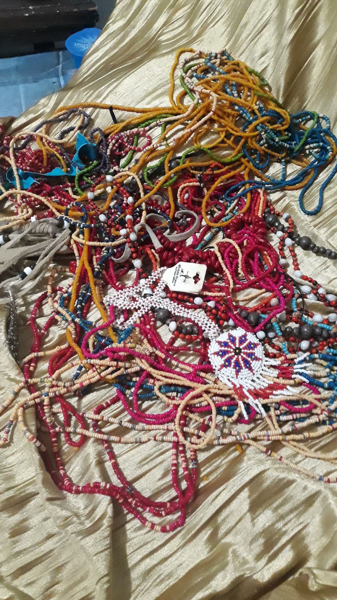 Rare Bulk lot of Arizona Indian Vintage Handmade Necklaces over 30!!