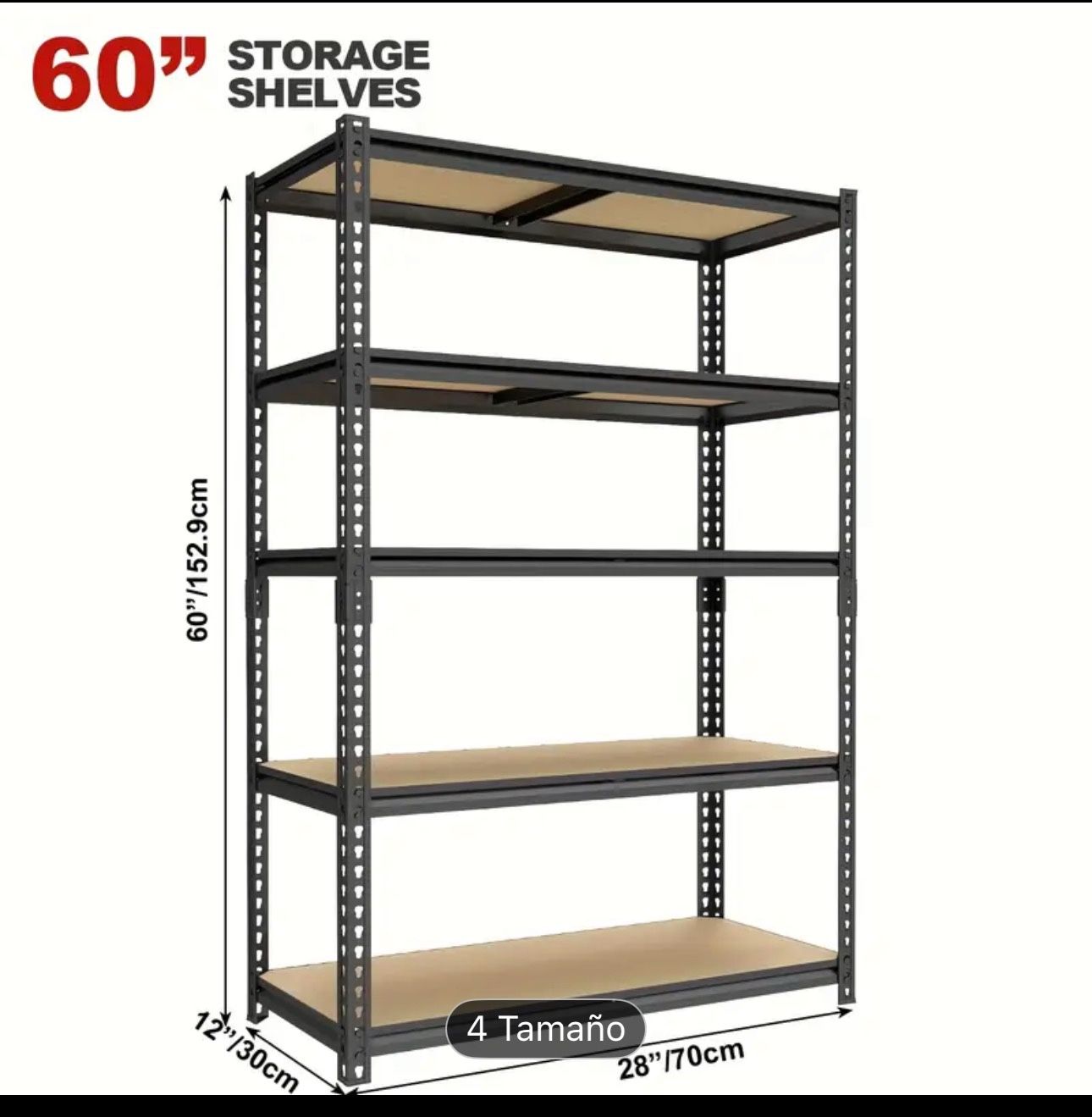 Storage Shelving 5 Tier Metal