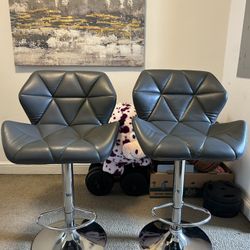 Grey Bar Stool Set