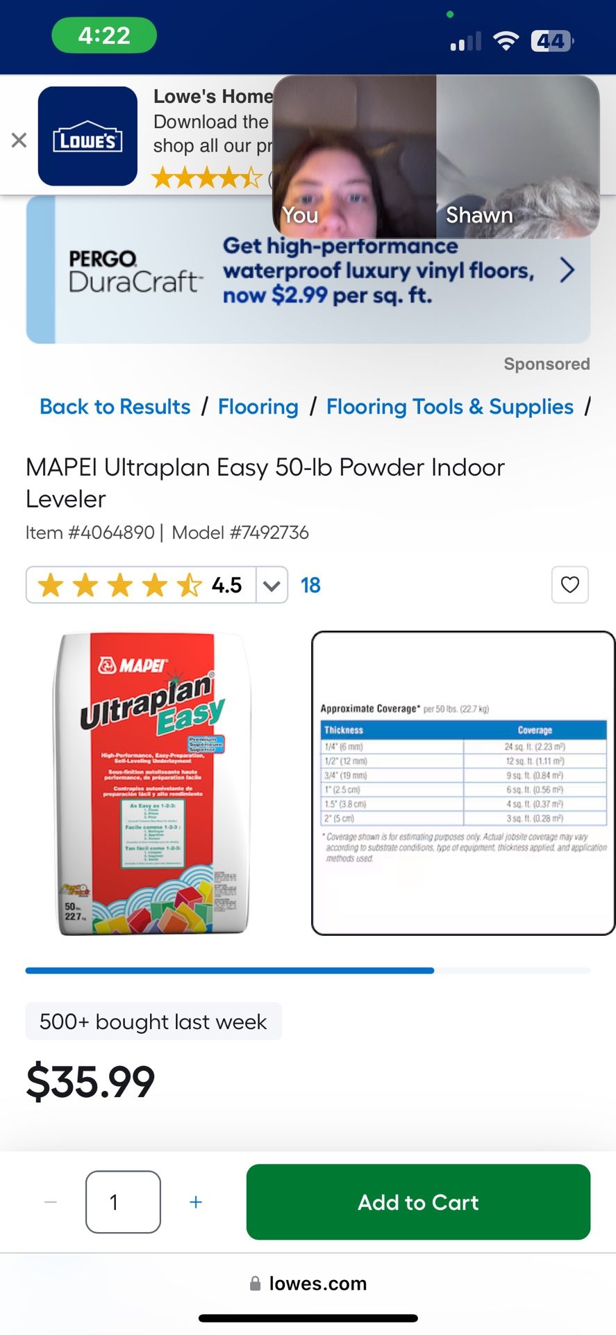 MAPEI Ultra Plan Easy 50lb Bags Indoor Leveler