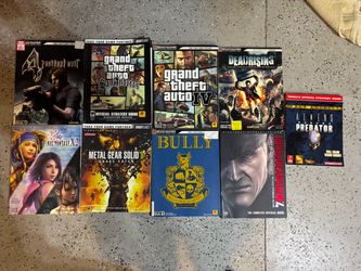 Videogame Guide Book Lot - 9 Guides (GTA, Resident Evil, Deadrising, Bully, Etc.)