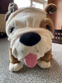 Bull dog stuffed animal