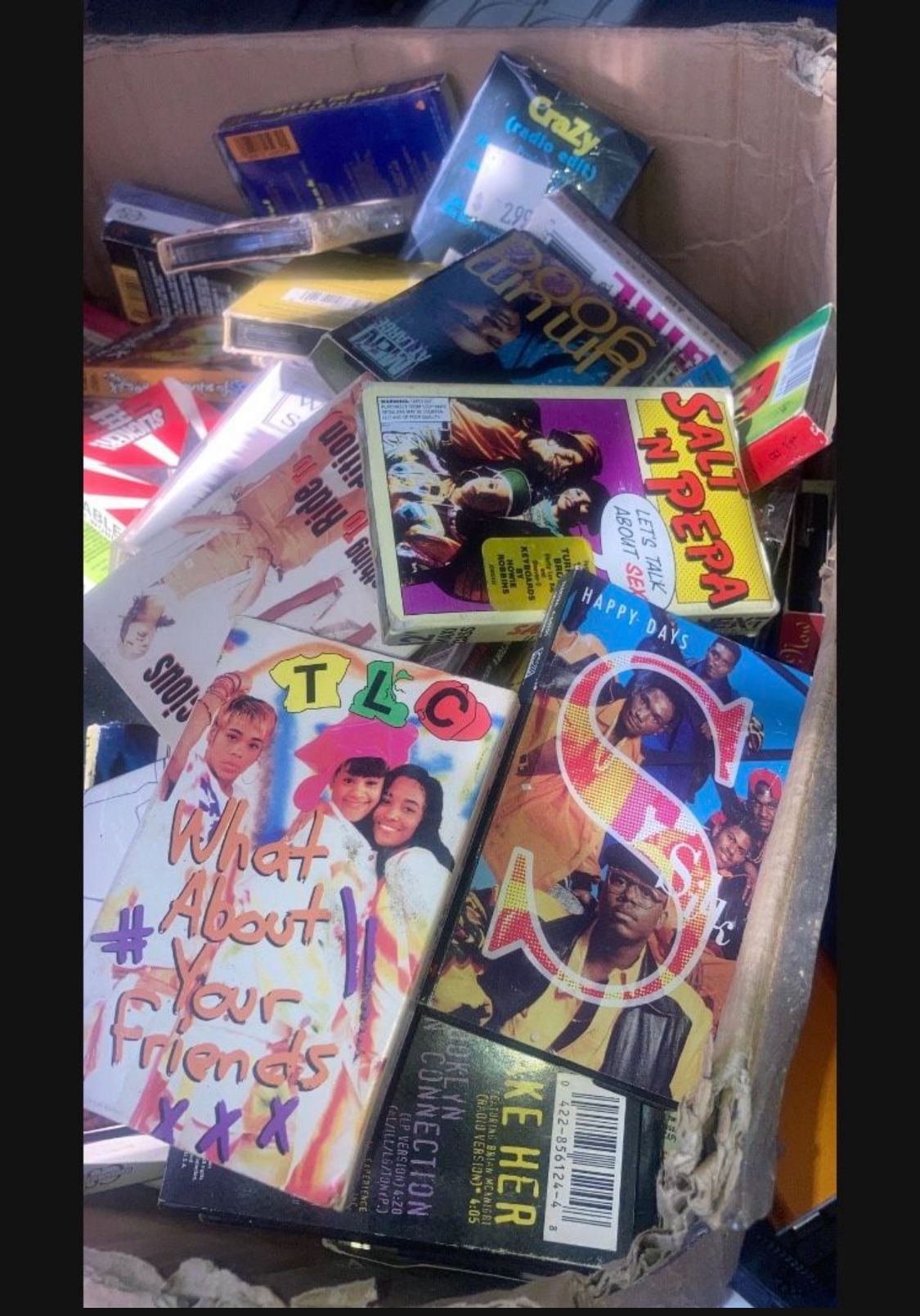 A Whole Box Full Of Cassette Singles Over 50 Plus $40 For All