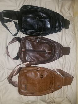 Leather Chest Shoulder Backpack