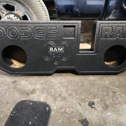 Custom Dodge Ram Lifted 2.5 inch subwoofer box enclosure Seat lift kit included