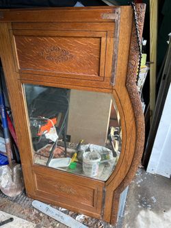 Wood mirror