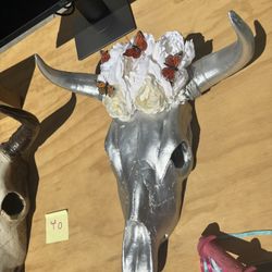 Ceramic Cow Skull