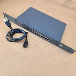 Tp-link Gigabit 8 Port Switch 3 Available Tl-sg1008 Rackmount VGC