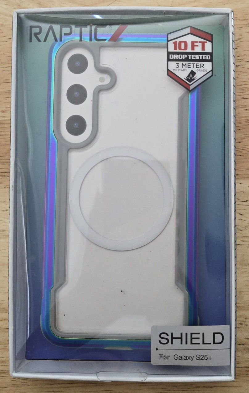 Shield Case Compatible with Samsung Galaxy S25+ Plus–Shockproof Military Grade Protection, Durable Anodized Aluminum Frame,
