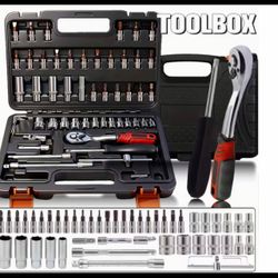 New 53 PCS 1/4“DR. Socket set