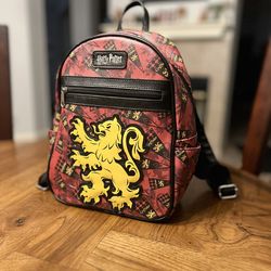 Harry Potter Loungefly Gryffindor Red and Black Mini Backpack