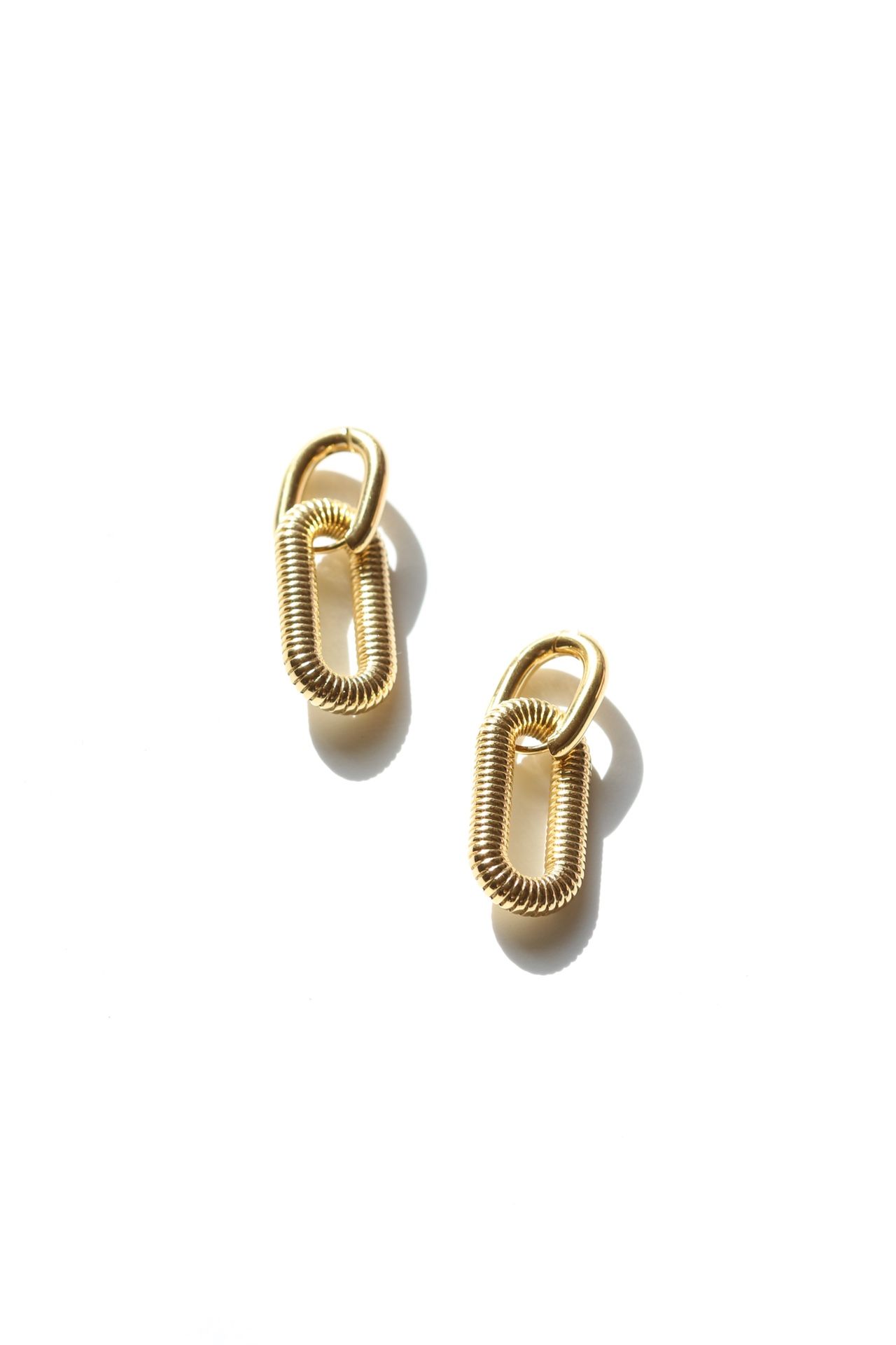 14K Gold Filled Paper Chain Earrings