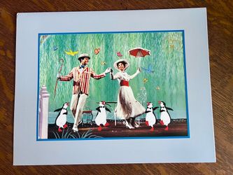 Vintage 1997 Mary Poppins Lithograph