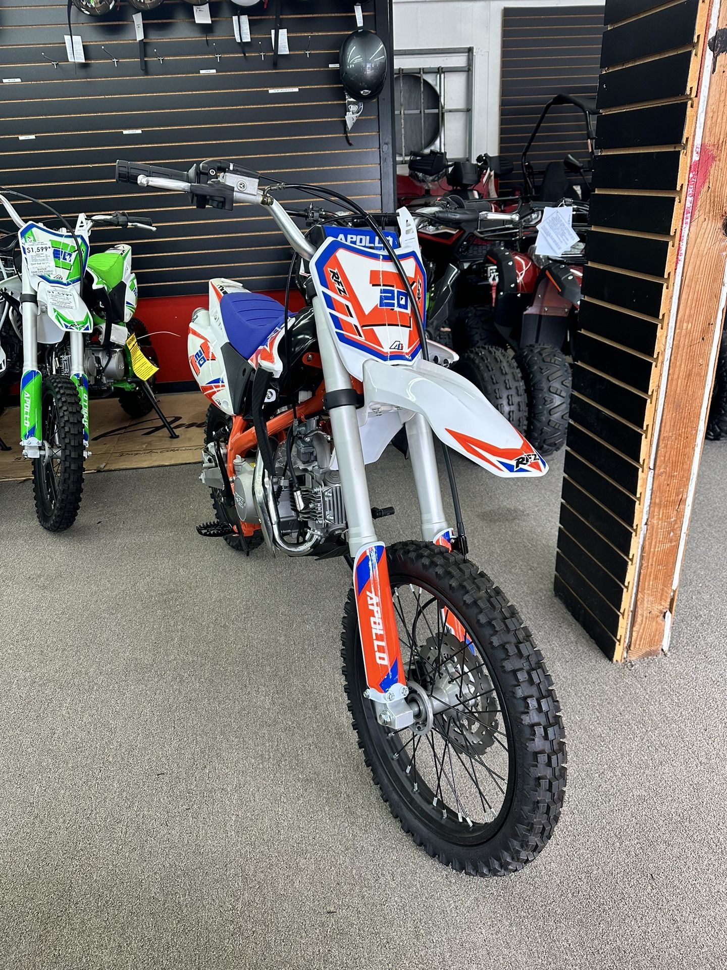 Apollo Z20 RFZ 125cc Dirt Bike Pit Bike Orange/White Color