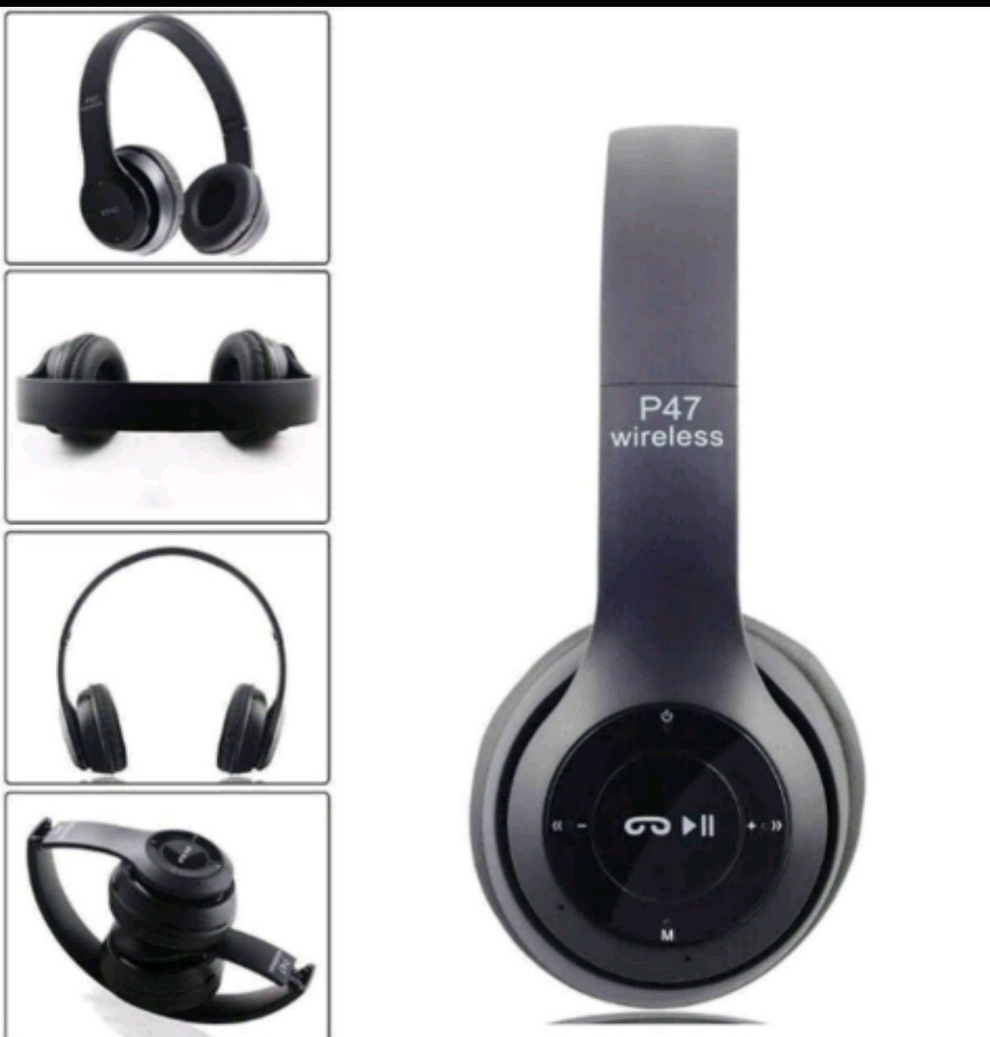P47 Bluetooth Wireless Stereo Headphones/Earphones