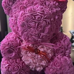 Pink Rose Bear