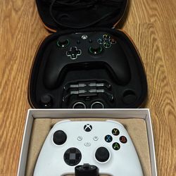 Two xbox controllers