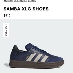 Adidas Samba XLG Blue 