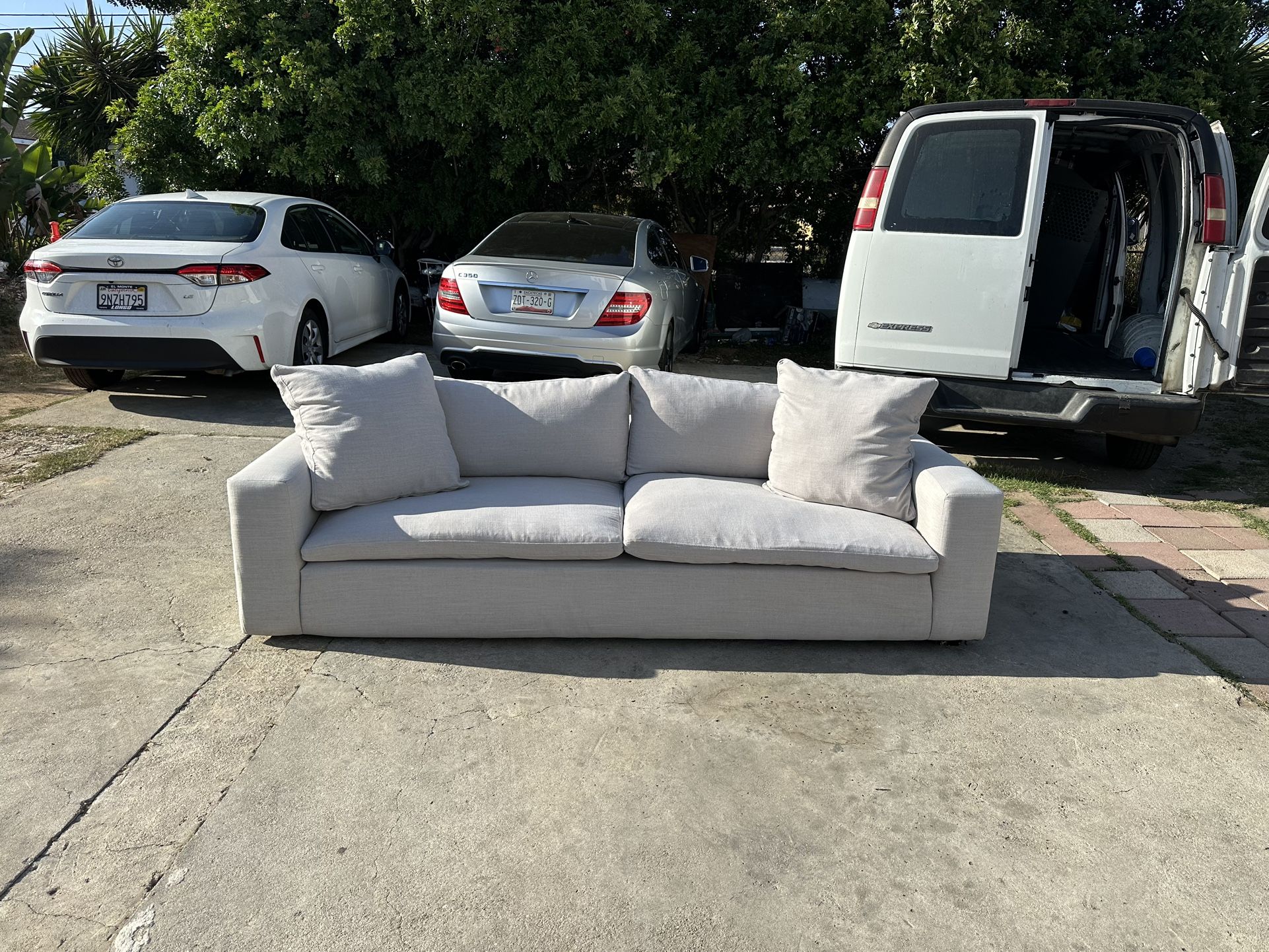 Light Gray Utopia Cloud Couch Dupe