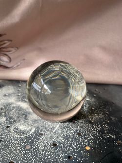 Clear Glass Sphere Ball – 10cm Diameter, Decorative