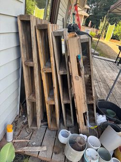 Lot of Used Wooden Pallets